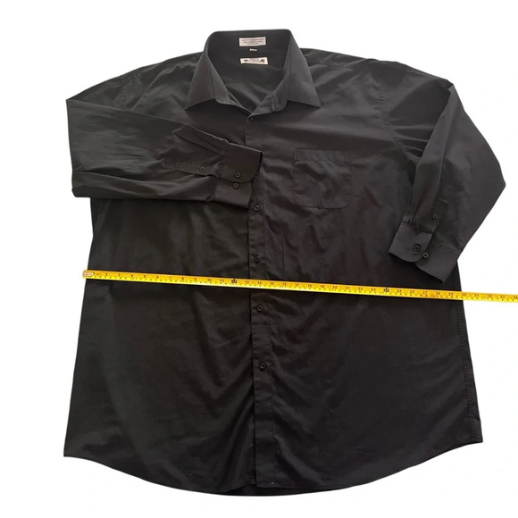 Paolo Giardini Black Cotton Button Down long Sleeve - Picture 6 of 7